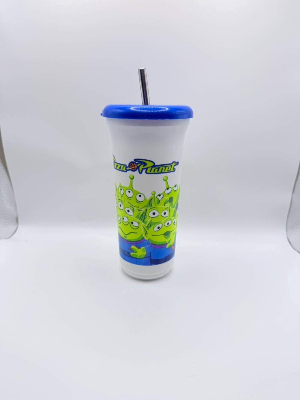 Disney Pixar Toy Story Pizza Planet Alien Tumbler Cup with Lid and Straw Whirley